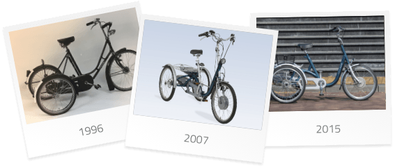 Le tricycle Maxi au fil des ans