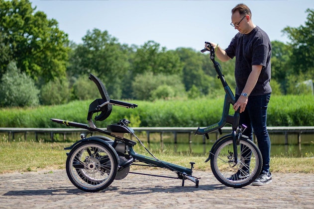 vanRaam Easy Rider met losgekoppeld voorframe