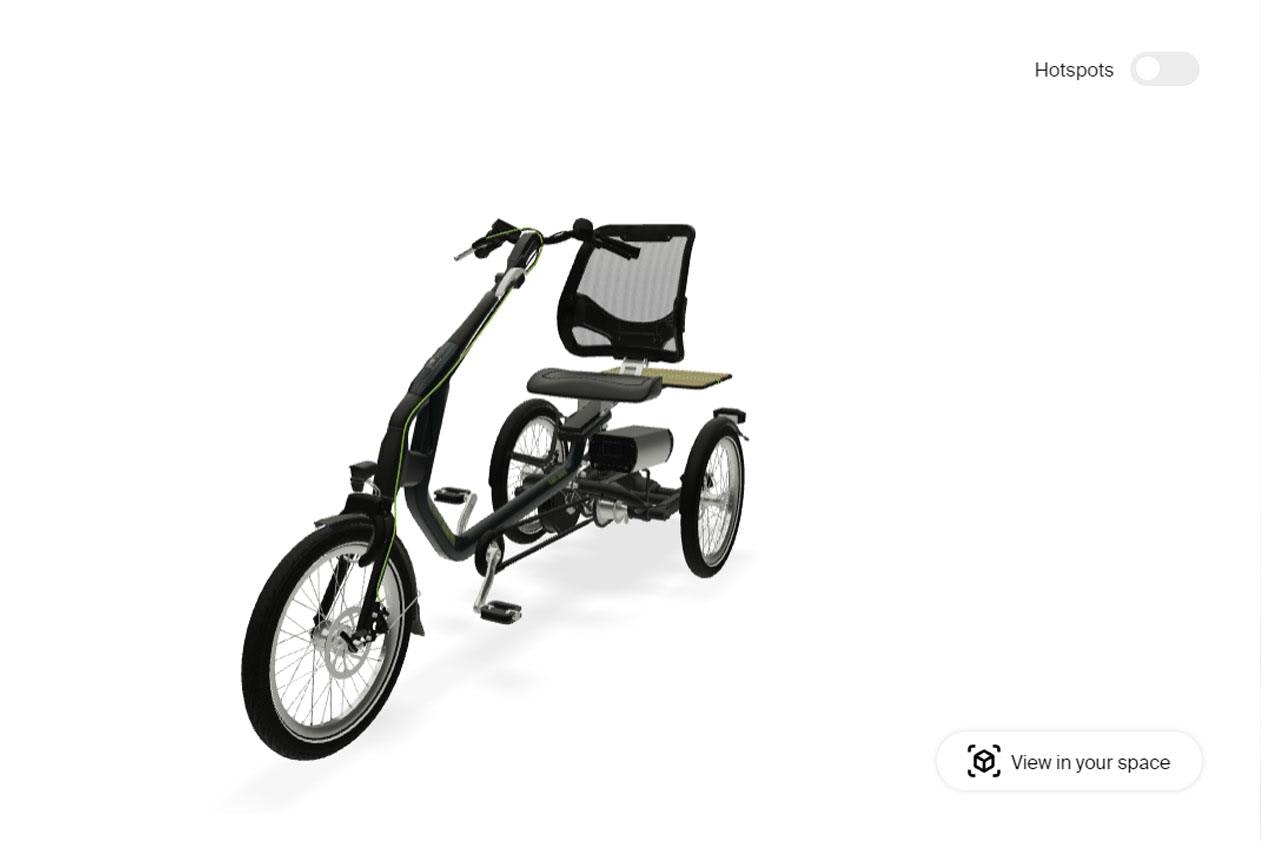 Van Raam Easy Rider driewieler voor volwassenen Virtual Reality