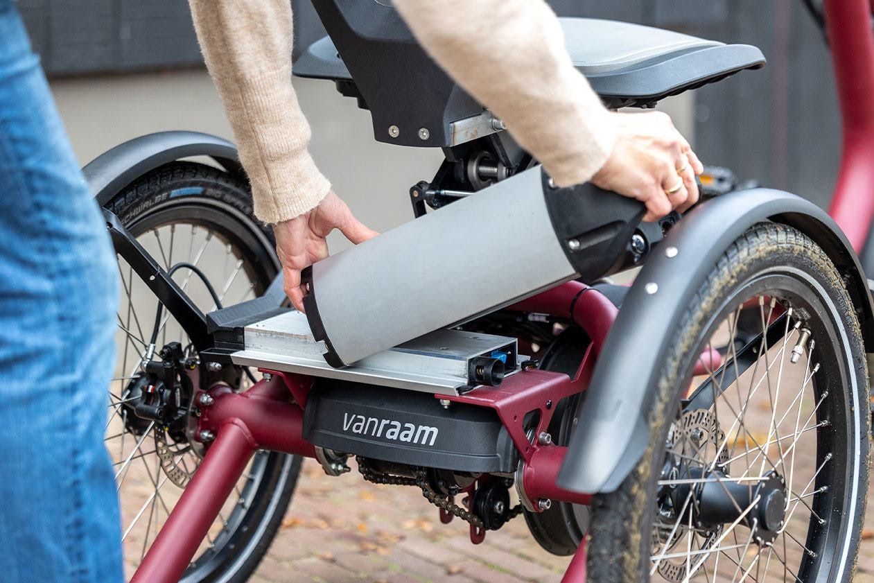 Van Raam Easy Rider Compact tricycle électro détacher la batterie