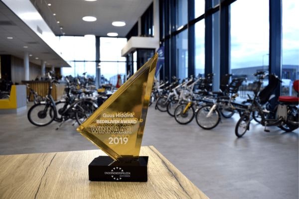 Prix Guus Hiddink pour les entreprises en 2019 remporté par le fabricant de vélos Van Raam