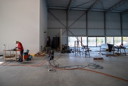 bouw update nieuwe hal van raam week 46