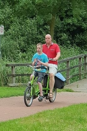 Familie Boers Kivo tandem Eltern kind Van Raam