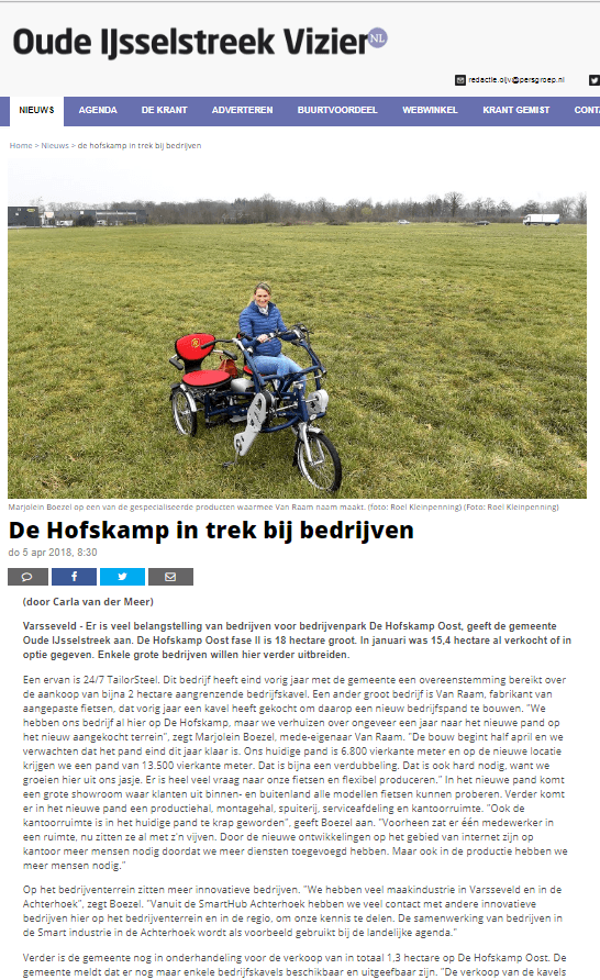 hofskamp in trek bij bedrijven oude ijsselstreek vizier