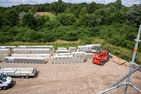 ansicht der neuen halle van raam