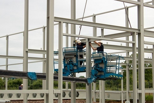 uitbreiding van raam varsseveld staalconstructie