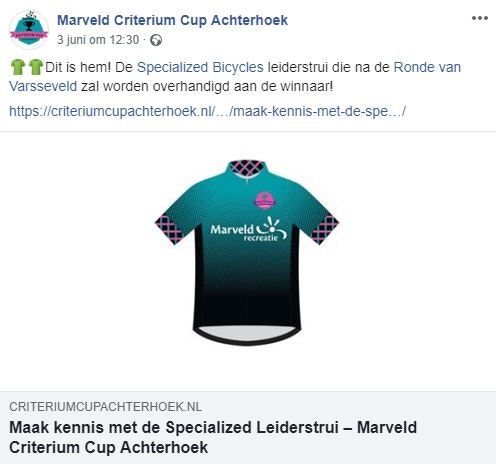 Leiderstrui Van Raam Ronde van Varsseveld Marveld Criterium Cup Achterhoek