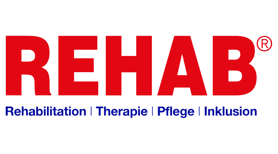 Logo REHAB beurs Van Raam aangepaste fietsen