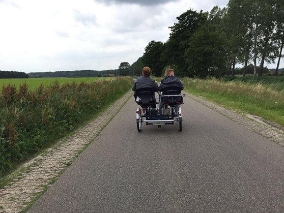 auf dem duo fahrrad erfahrungdreiradtandem van raam actie