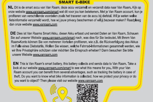 Van Raam Smart accu Smart e-bike