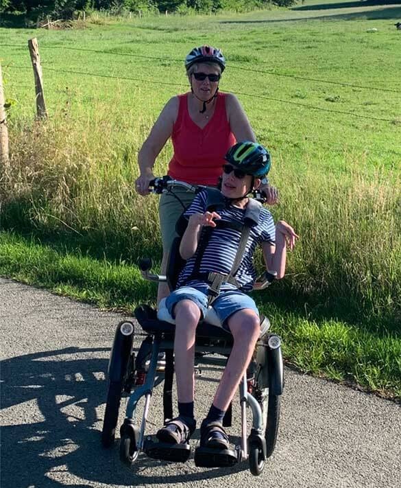 Expérience client fauteuil roulant vélo OPair famille Brandt