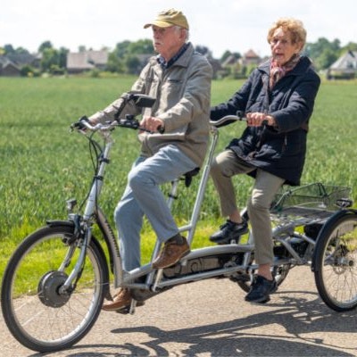 Expérience client Twinny Plus vélo tandem 3 roues de Van Raam - Famille Groot