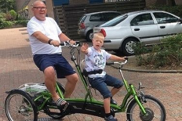 Expérience utilisateur enfant parent tandem tricycle à trois roues Kivo Plus - Antoinette Krol
