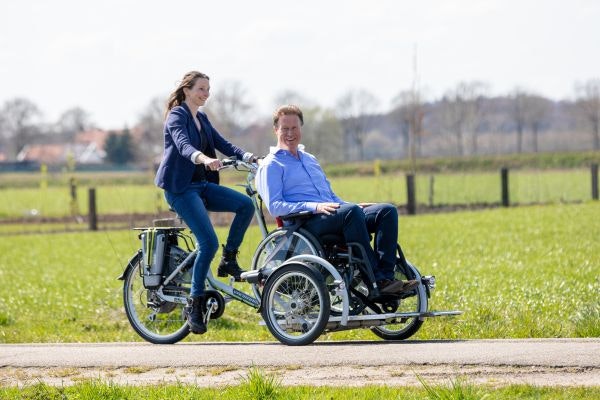 Van Raam Zonnebloem-Fahrrad VeloPlus Rollstuhltransportrad