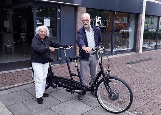 Expérience client tandem vélo électrique Twinny Van Raam Hans Bos