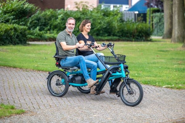 Unique riding characteristics of the Fun2Go duo bike maneuvrable and comfortable