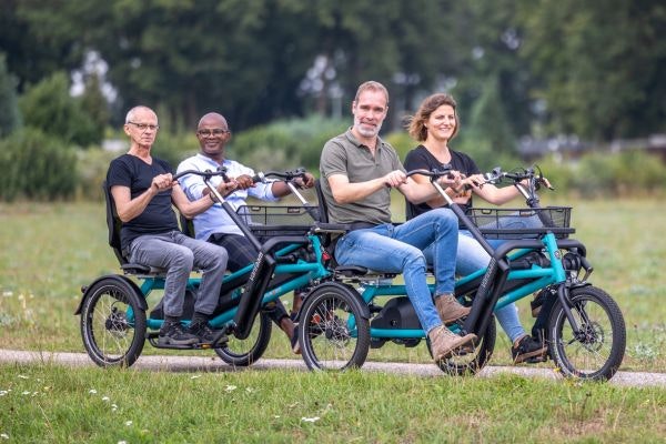 Unieke rij-eigenschappen van de Fun2Go duofiets Van Raam FunTrain duofietsaanhanger