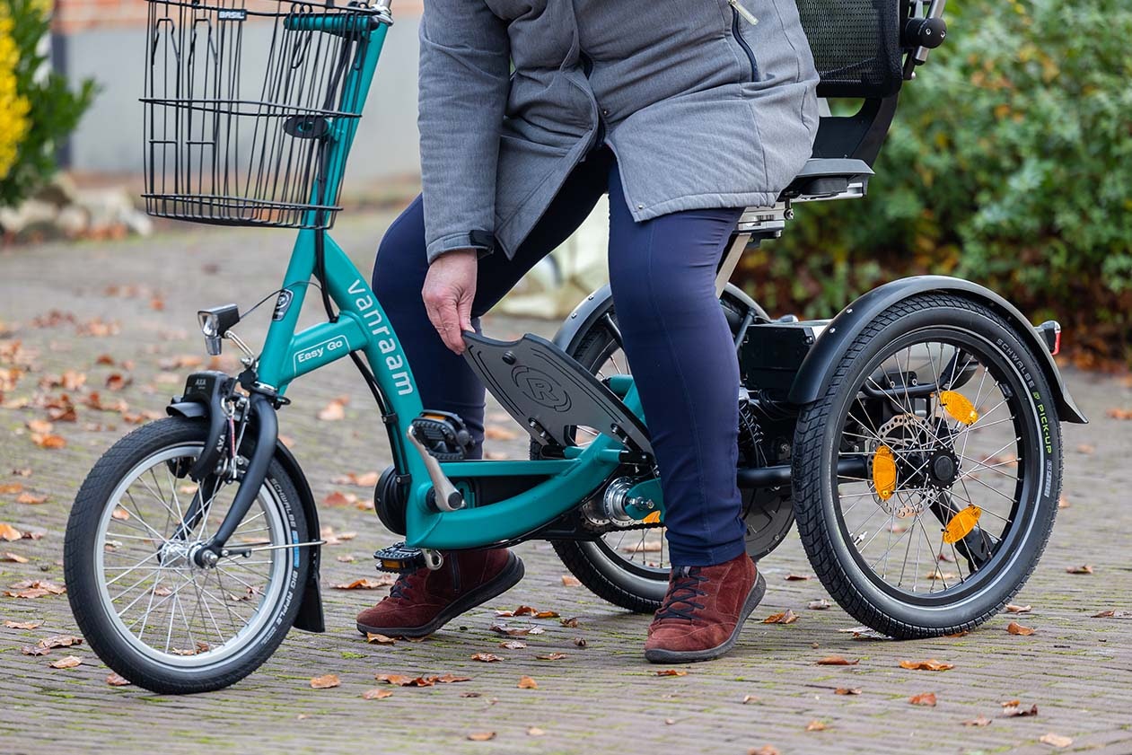 Easy Go Van Raam scootmobielfiets voetenplaat eenvoudig