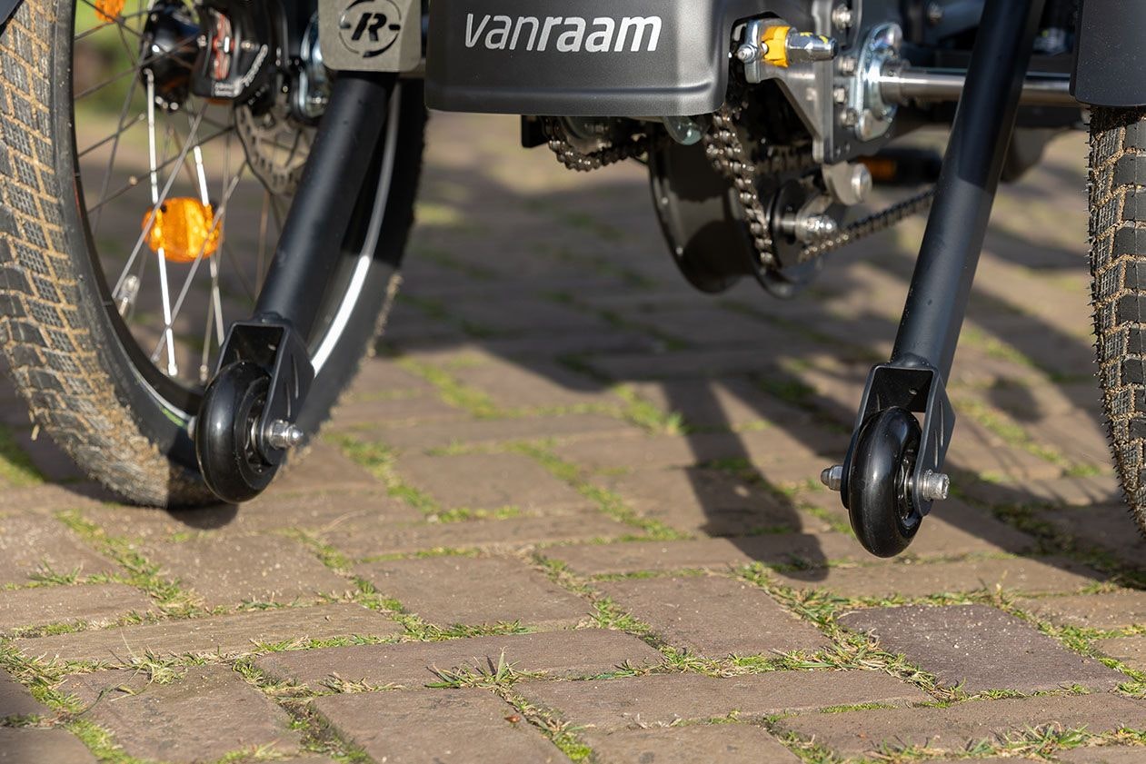 Roues de support sur le scooter de mobilité Easy Go Van Raam vélo