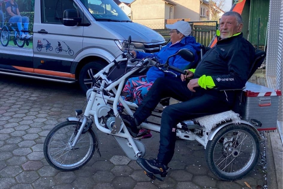 Doppelfahrrad Fun2Go Van Raam Wolfgang und Maria Kraus