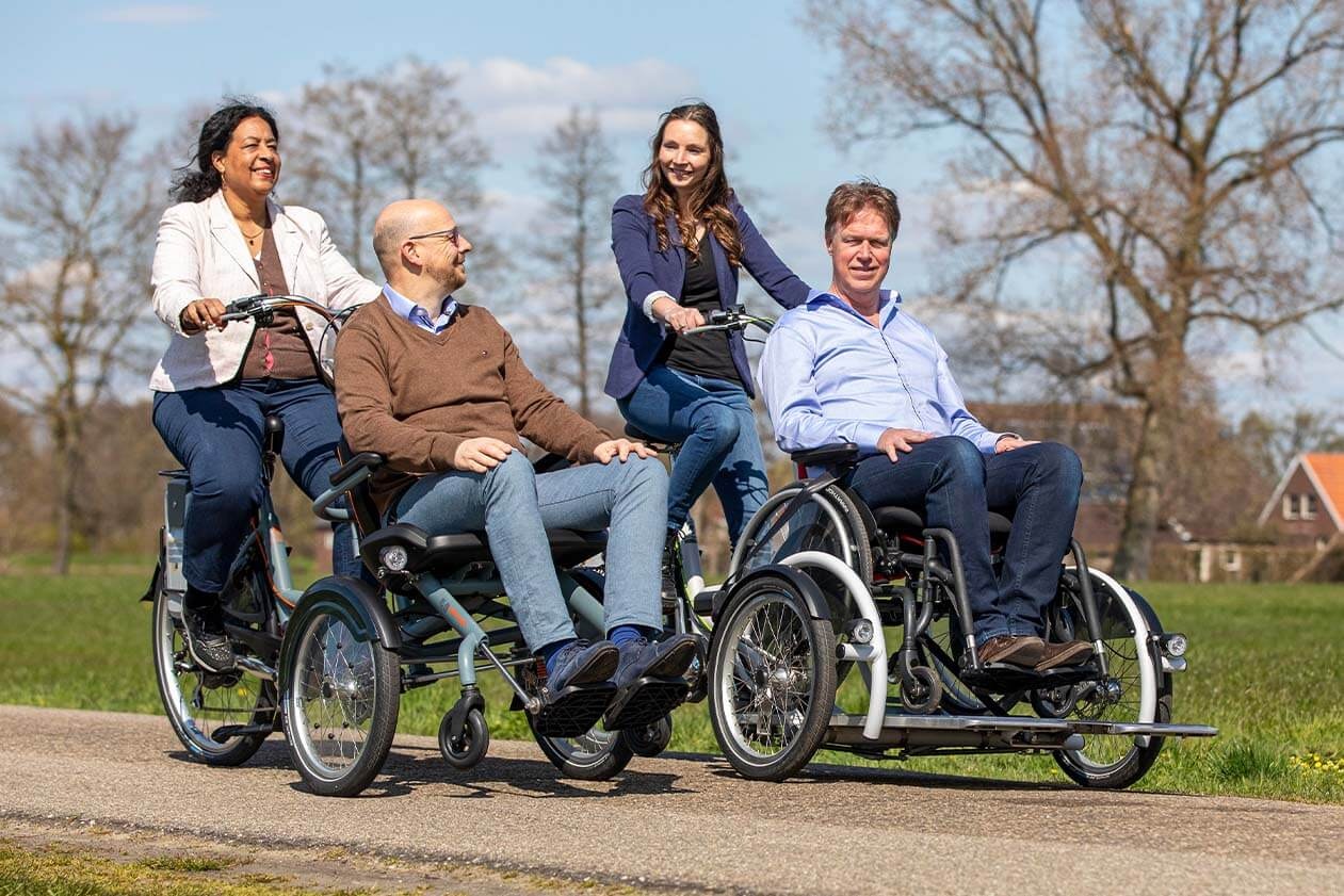 Rollstuhlfahrräder Van Raam OPair end VeloPlus