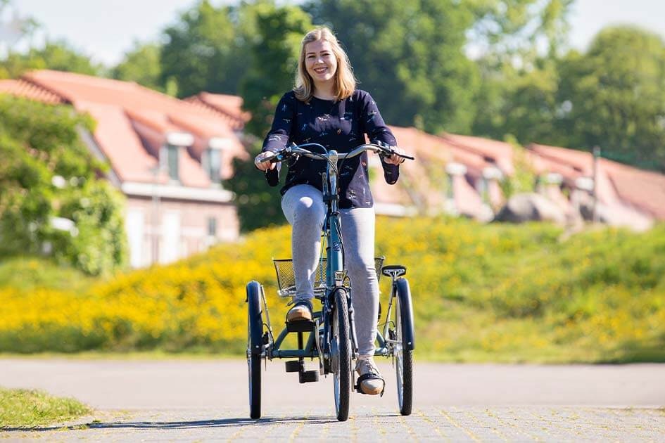Unique riding characteristics Van Raam Maxi tricycle - stability and safety