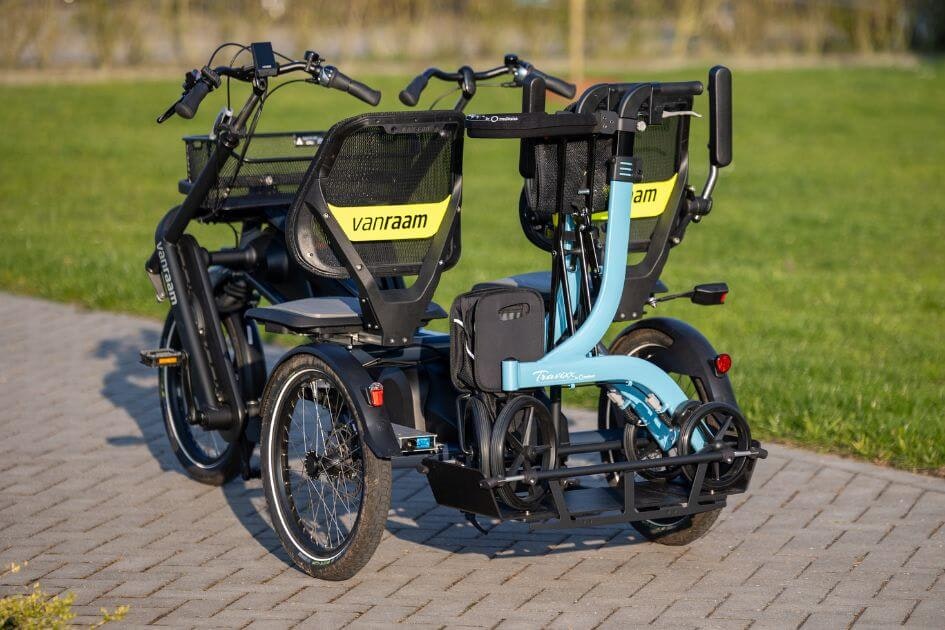 Van Raam holder for foldable walker Fun2Go duo bike