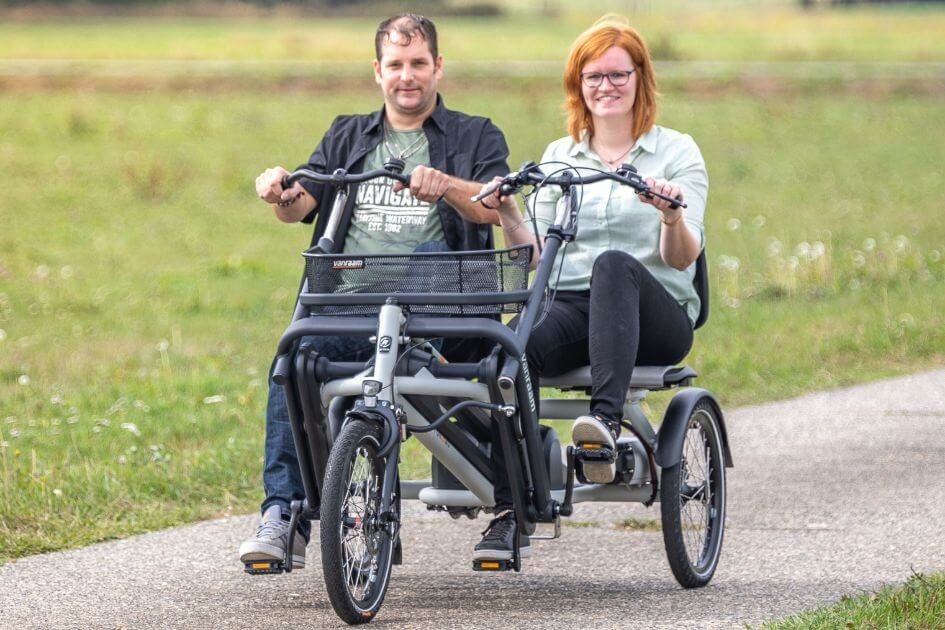 Duo Fahrrader von Van Raam Radfahren mit Autismus