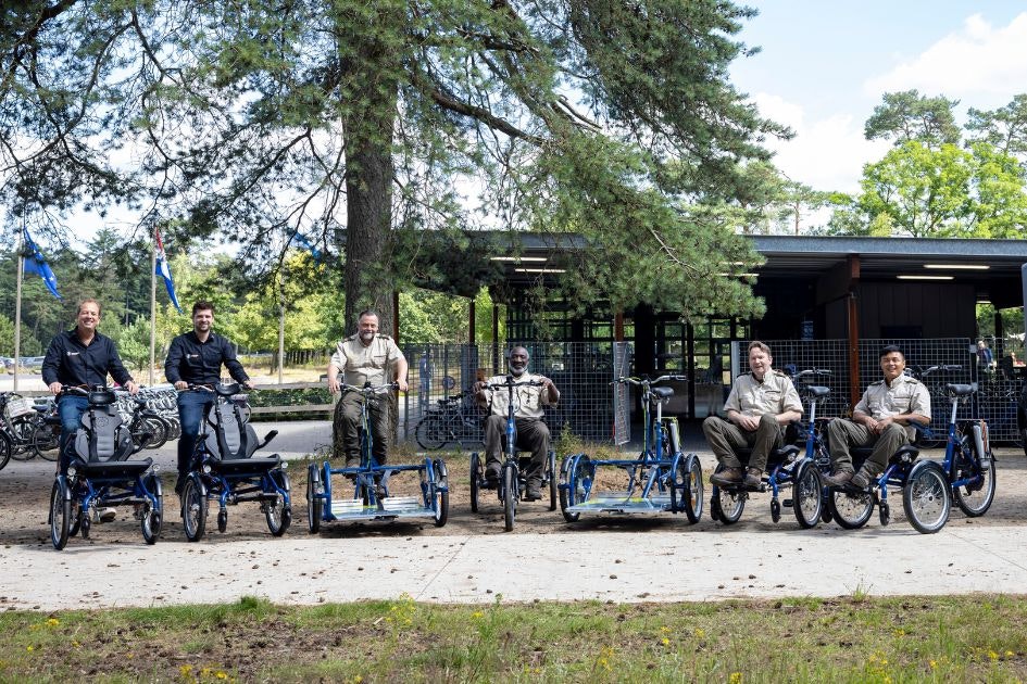 Delivery of Van Raam bicycles to the Hoge Veluwe