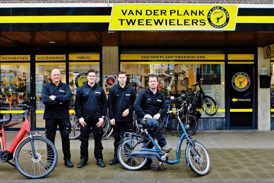 Van der Plank tweewielers Delft Van Raam team