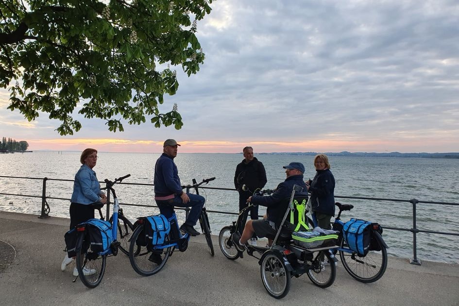 Cycling together in Germany with Van Raam Easy Rider tricycle Theo Reuvers Cycling together in Germany with Van Raam Easy Rider tricycle Theo Reuvers