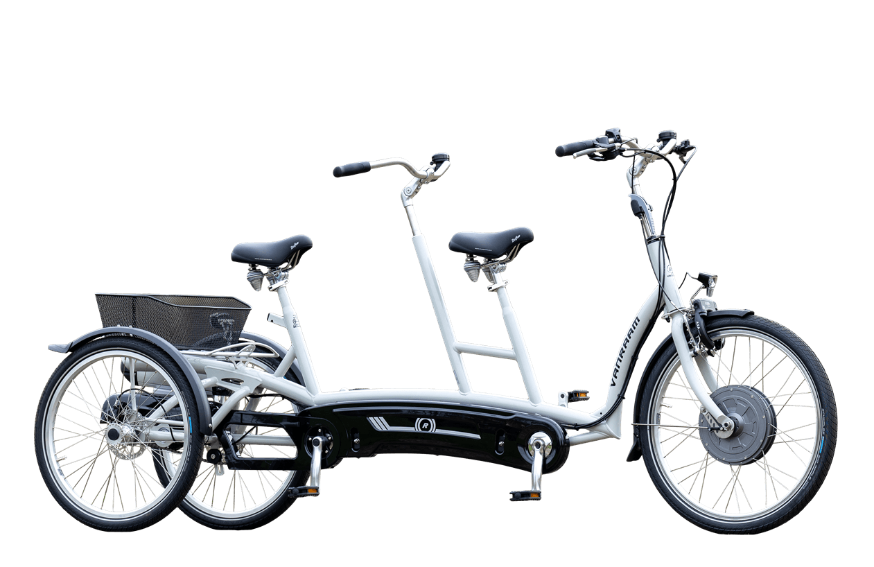 Twinny Plus Dreiradtandem für Erwachsene Van Raam achatgrau Twinny Plus Dreiradtandem für Erwachsene Van Raam achatgrau