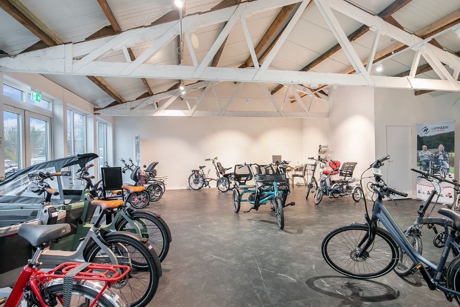 Bike Totaal van Oudenaarden Brielle vanRaam showroom met Fun2Go