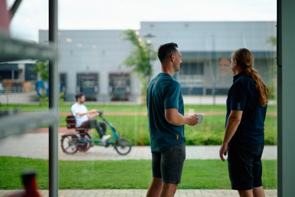 Working at vanRaam making an impact bicycle factory