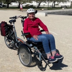 Customer experience vanRaam OPair wheelchair trike - Annick and Joël Vérité Customer experience vanRaam OPair wheelchair trike - Annick and Joël Vérité