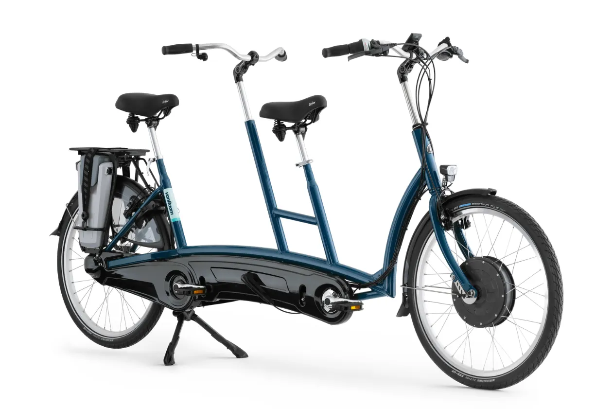 Twinny tandem vélo spécial vanRaam gris agate Twinny tandem vélo spécial vanRaam gris agate
