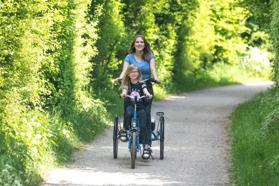 Enjoy cycling together on a Van Raam tandem bike