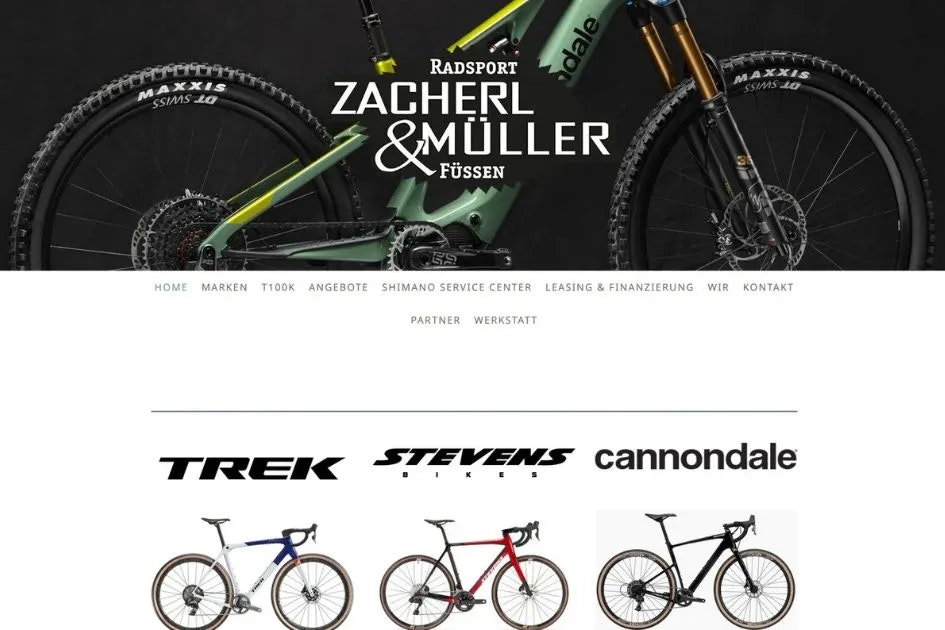 Rad Zacherl und Müller webpagina