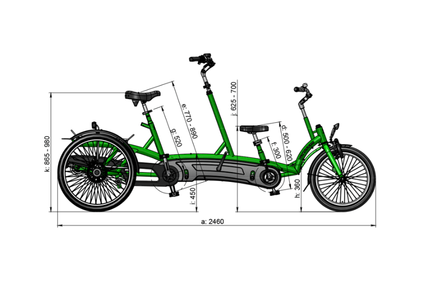 Specifications Van Raam Kivo Plus side