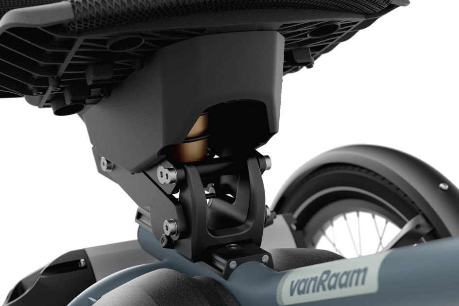 Comfortable suspension in seat vanRaam Easy Rider Compact+