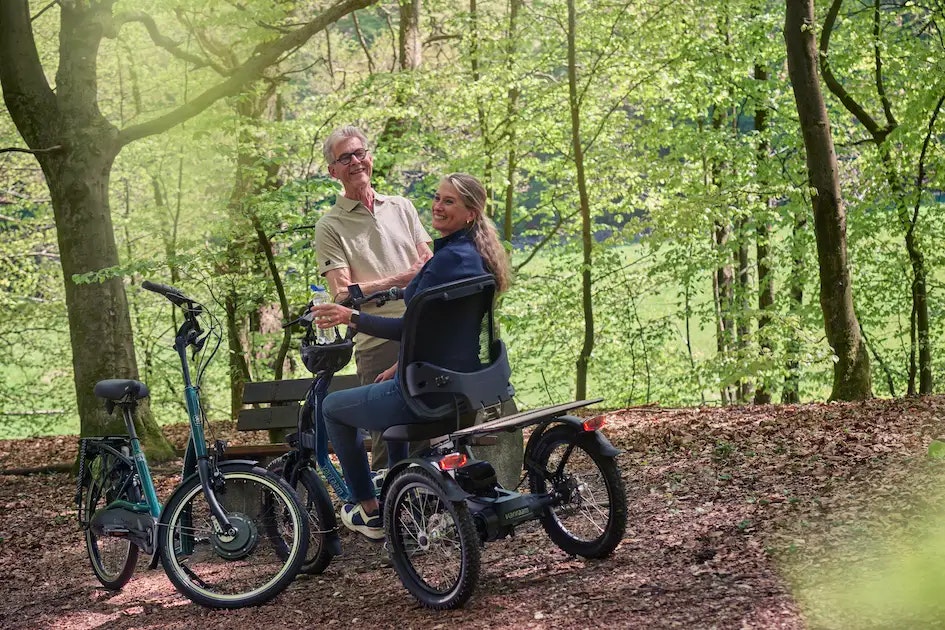 On a cycling holiday with a vanRaam special needs bike