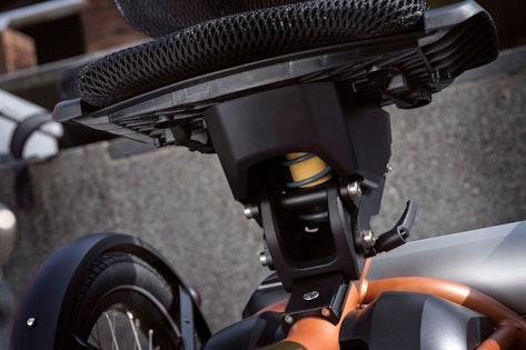BiSSA-zitvering onder de stoel van de Easy Rider Compact Plus