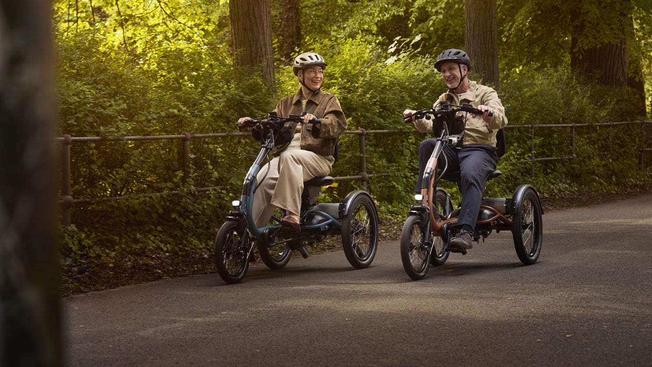 vanRaam Compact+ driewielfietsen met elektrisch systeem