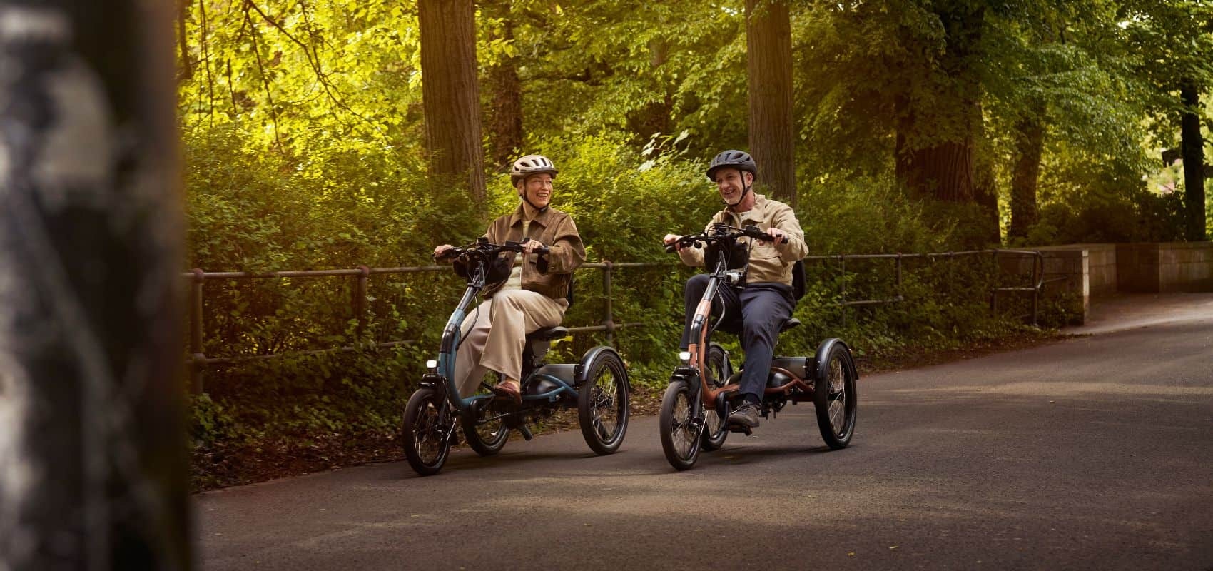 Cycling together on the vanRaam Easy Rider Compact+
