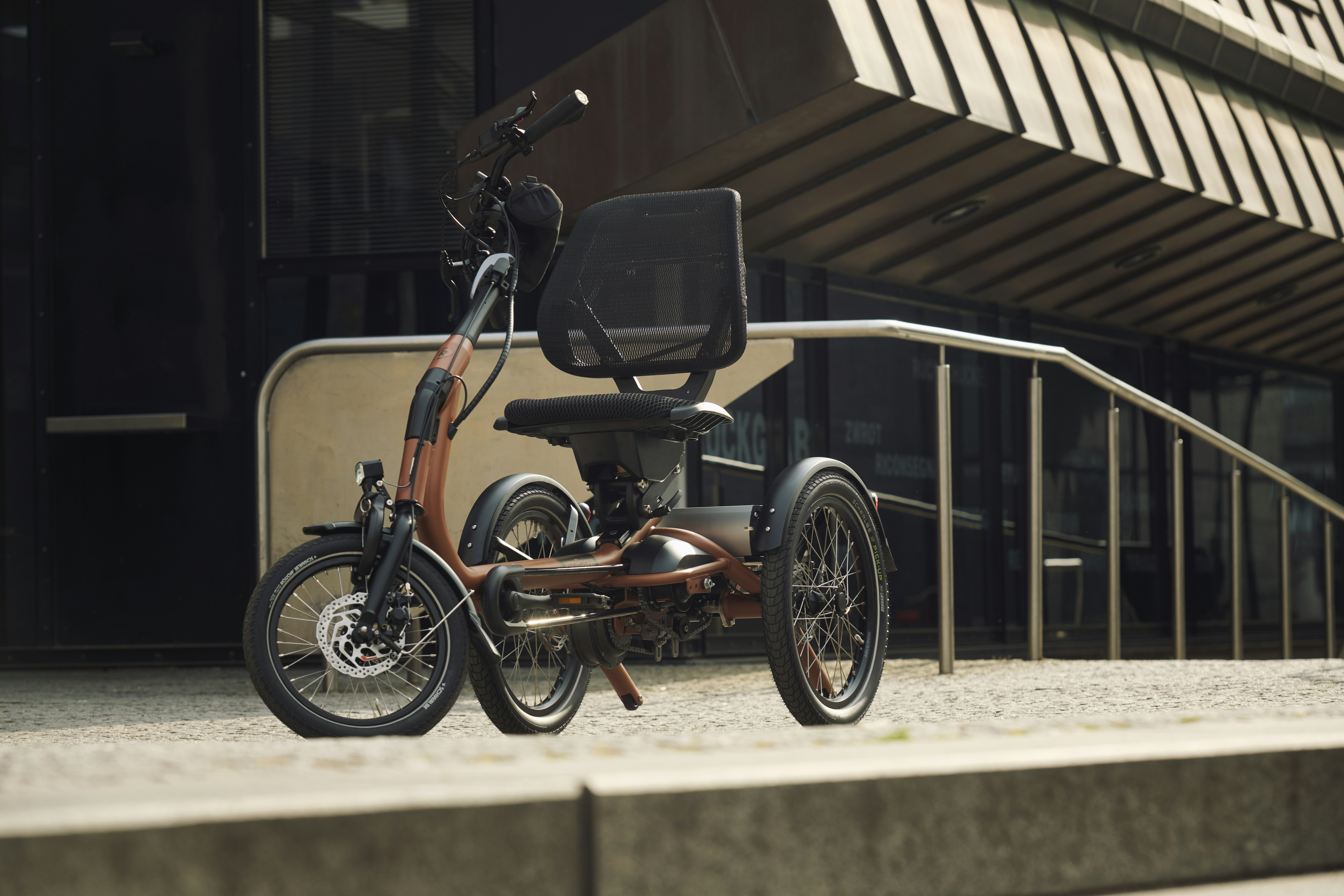 Easy Rider Compact+ tricycle copper brown matt vanRaam Easy Rider Compact+ tricycle copper brown matt vanRaam