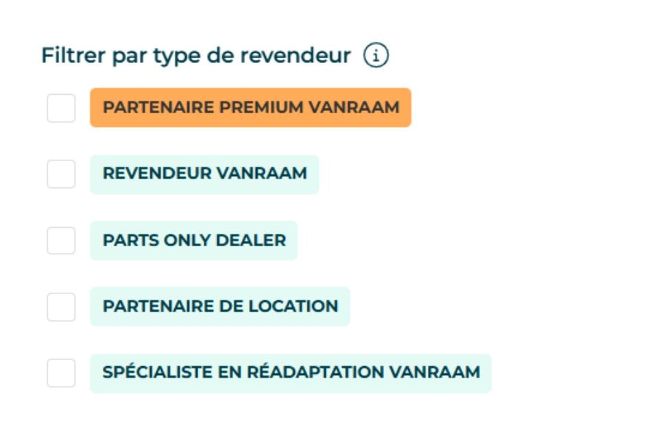 vanRaam type de revendeur vanRaam type de revendeur