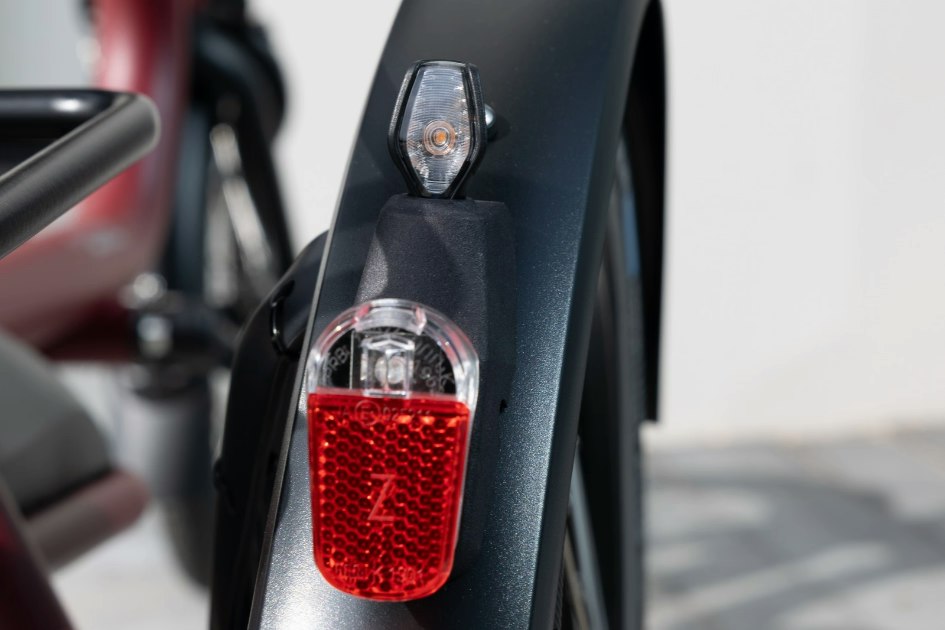 Direction indicator set on the rear of a vanRaam bike Direction indicator set on the rear of a vanRaam bike
