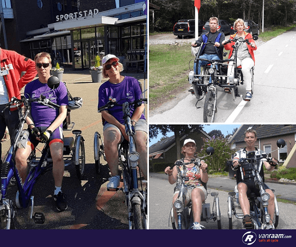 Samen fietsen met een aangepaste fiets van Van Raam