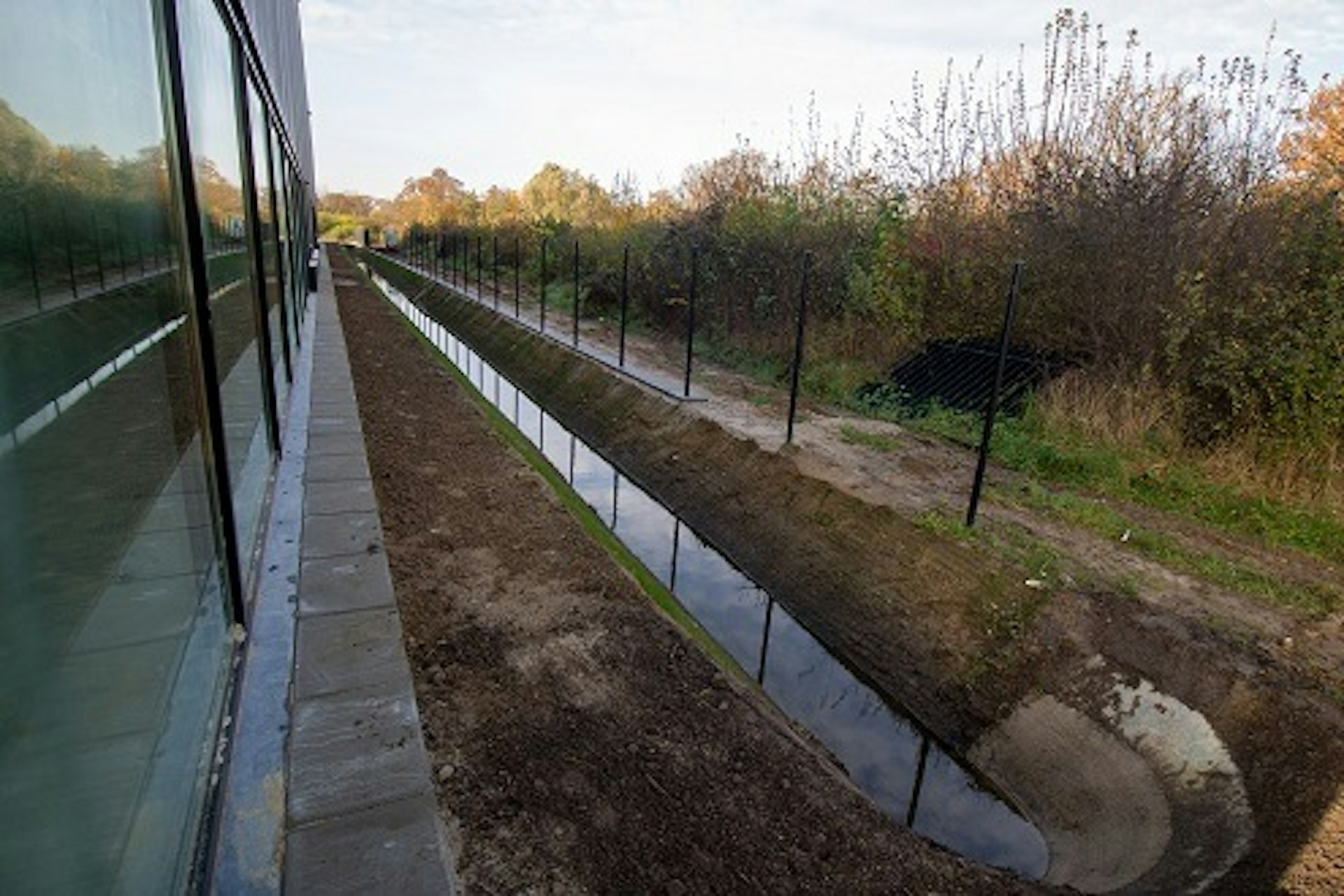 Afwatering nieuw hal Van Raam Varsseveld