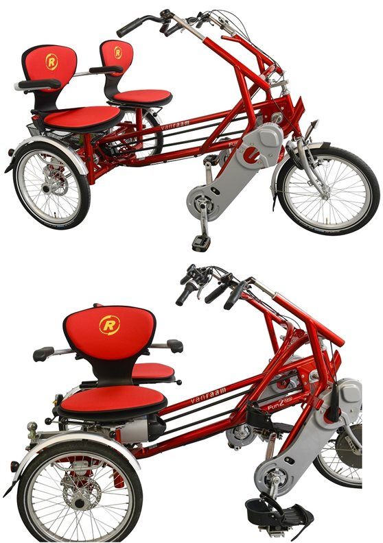 Duofiets duo-fiets draaibare stoel